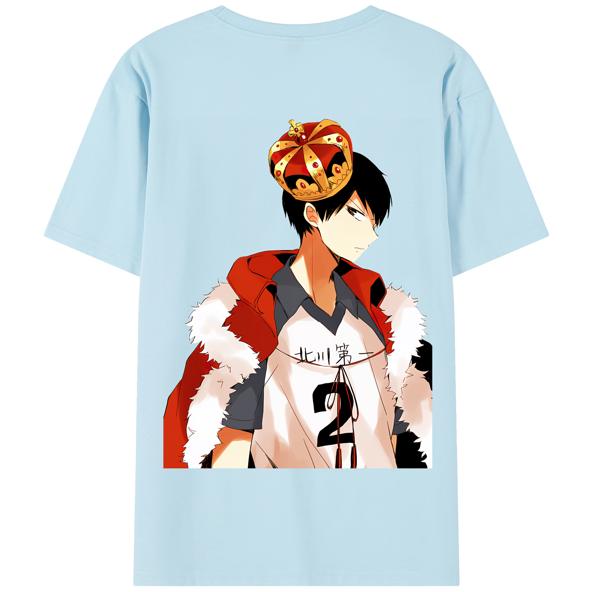 （画像用） ハイキュー!! Haikyu!! 綿100％半袖Tシャツ（背面プリント）
